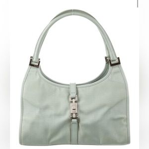 Gucci Small Canvas Jackie Bardot Shoulder Bag